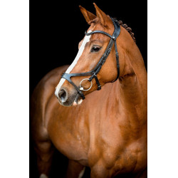 Bridon Montar US Excellence Adapt gelooid leer Zwart Bridon Montar US Excellence Adapt gelooid leer Zwart