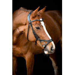 Bridon Montar US Excellence Adapt gelooid leer Zwart Bridon Montar US Excellence Adapt gelooid leer Zwart
