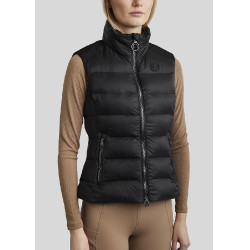 Mouwloze bodywarmer Montar MoAthena verfijnd damesmodel Zwart