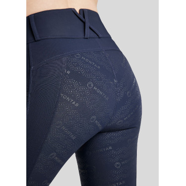 Montar Michelle legging met logo en full grip voor dames