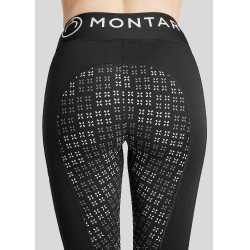 Montar Selena-logo full grip dameslegging Zwart Montar Selena-logo full grip dameslegging Zwart
