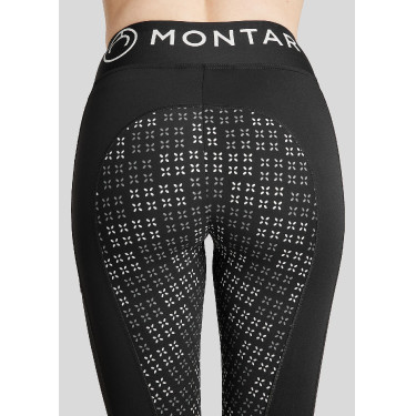 Montar Selena-logo full grip dameslegging Zwart Montar Selena-logo full grip dameslegging Zwart