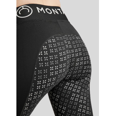 Montar Selena-logo full grip dameslegging Zwart Montar Selena-logo full grip dameslegging Zwart