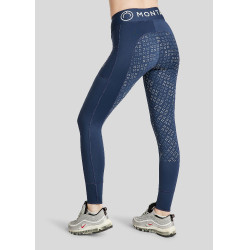 Montar Selena-logo full grip dameslegging Marine Marineblauw Montar Selena-logo full grip dameslegging Marine Marineblauw