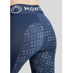 Montar Selena-logo full grip dameslegging Marine Marineblauw Montar Selena-logo full grip dameslegging Marine Marineblauw
