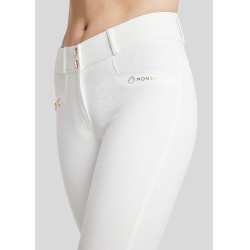 Broek Montar Molly Yati dames high waist Wit / roségoud