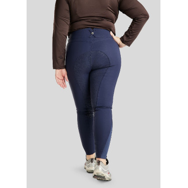 ESS Megan Vol 2 Curve damesrijbroek met hoge taille Donker marineblauw