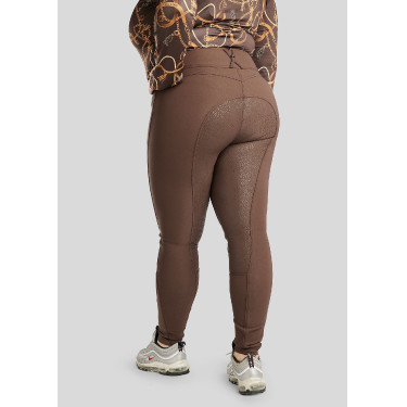 ESS Megan Vol 2 Curve damesrijbroek met hoge taille Bruin ESS Megan Vol 2 Curve damesrijbroek met hoge taille Bruin