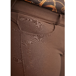 ESS Megan Vol 2 Curve damesrijbroek met hoge taille Bruin ESS Megan Vol 2 Curve damesrijbroek met hoge taille Bruin