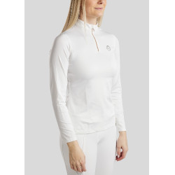 Polo Montar Everly Mon Tech dames lange mouwen roségoud Wit