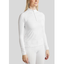 T-shirt Montar MoMaja lange mouwen dames Wit