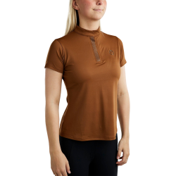 Montar MoBriella trainingsshirt met gun metal kristallen voor dames