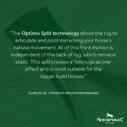 Vliegendeken Horseware Rambo Optimo Supreme Summer Sheet Plus CarreauxMarine / gris orage / argent Motieven