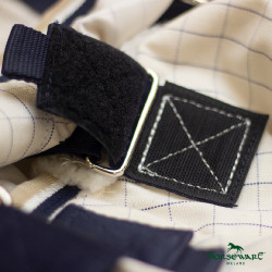 Vliegendeken Horseware Rambo Optimo Supreme Summer Sheet Plus CarreauxMarine / gris orage / argent Motieven