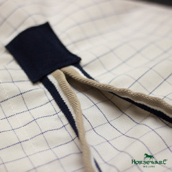 Vliegendeken Horseware Rambo Optimo Supreme Summer Sheet Plus CarreauxMarine / gris orage / argent Motieven