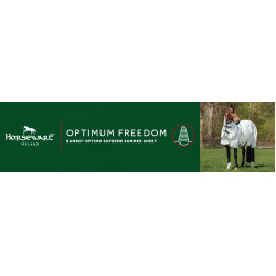 Vliegendeken Horseware Rambo Optimo Supreme Summer Sheet Plus CarreauxMarine / gris orage / argent Motieven