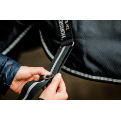Horseware Easy-Layer Plus 400g staldeken Zwart / zwart / zilver Horseware Easy-Layer Plus 400g staldeken Zwart / zwart / zilver