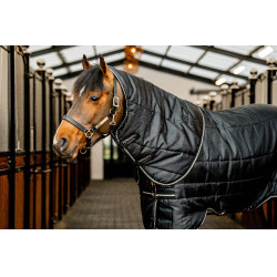 Horseware Easy-Layer Plus 400g staldeken Zwart / zwart / zilver Horseware Easy-Layer Plus 400g staldeken Zwart / zwart / zilver