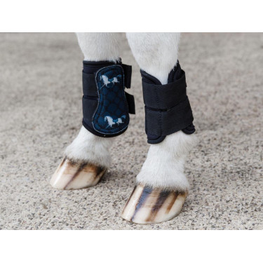 Turnoutschoenen Kentucky paardenmotief zwart Turnoutschoenen Kentucky paardenmotief zwart