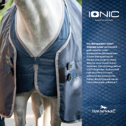 Horseware Ionic Therapy 50g staldeken Bleu imperial / argent /Marine Blauw