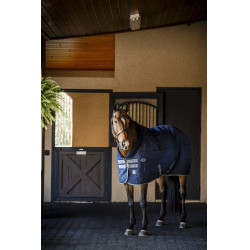 Horseware Rhino 350g VL staldeken Zwart / titaniumgrijs / klassiek blauw