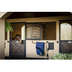 Horseware Rhino 350g VL staldeken Zwart / titaniumgrijs / klassiek blauw