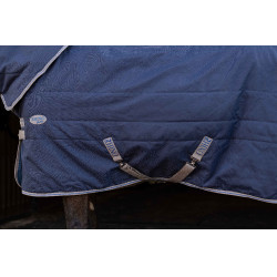 Horseware Rhino 350g VL staldeken Zwart / titaniumgrijs / klassiek blauw