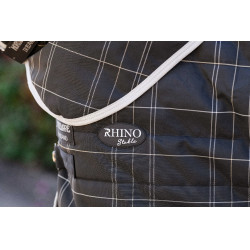 Horseware Rhino 350g VL staldeken Zwart / wit-grijze ruiten