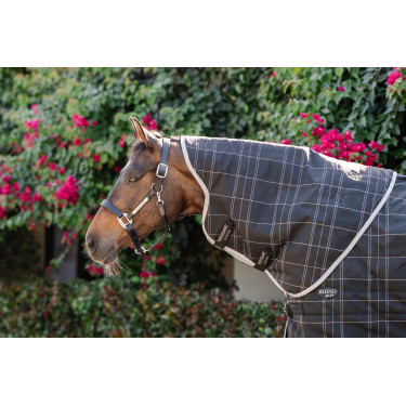 Horseware Rhino 350g VL staldeken Zwart / wit-grijze ruiten