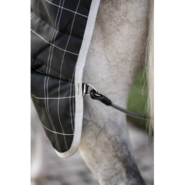 Horseware Rhino 350g VL staldeken Zwart / wit-grijze ruiten