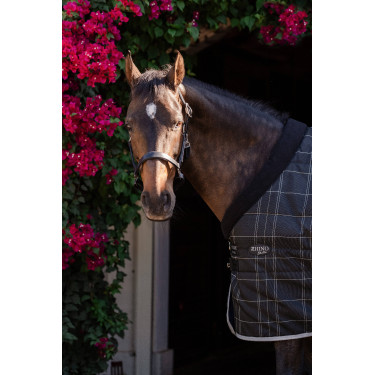 Horseware Rhino Pony staldeken 100g Zwart / wit-grijze ruiten Horseware Rhino Pony staldeken 100g Zwart / wit-grijze ruiten