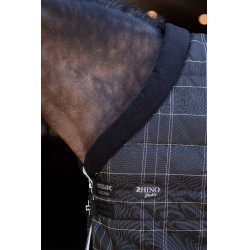 Horseware Rhino Pony staldeken 100g Zwart / wit-grijze ruiten Horseware Rhino Pony staldeken 100g Zwart / wit-grijze ruiten