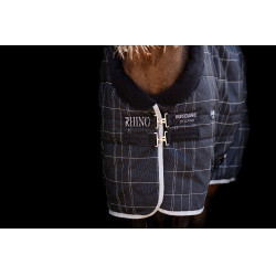 Horseware Rhino Pony staldeken 100g Zwart / wit-grijze ruiten Horseware Rhino Pony staldeken 100g Zwart / wit-grijze ruiten