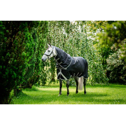 Amigo® Bravo 12 Plus Buitendeken (Licht 100g) Zwart / titaniumgrijs / zilver Amigo® Bravo 12 Plus Buitendeken (Licht 100g) Zwart / titaniumgrijs / zilver