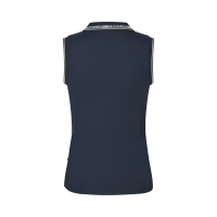 Mouwloze polo voor dames Kingsland KLNaira in piqué breisel Marine Marineblauw Mouwloze polo voor dames Kingsland KLNaira in piqué breisel Marine Marineblauw