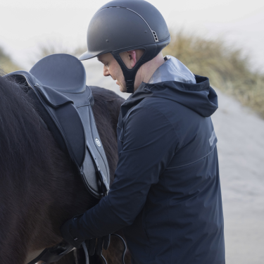 Kingsland EQ KL Storm uniseks waterdichte regenjas Zwart