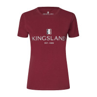 T-shirt Logo Kingsland Classic dames Nieuw bordeaux Rood T-shirt Logo Kingsland Classic dames Nieuw bordeaux Rood