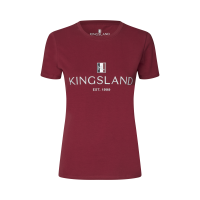 T-shirt Logo Kingsland Classic dames Nieuw bordeaux Rood