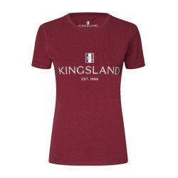T-shirt Logo Kingsland Classic dames Nieuw bordeaux Rood