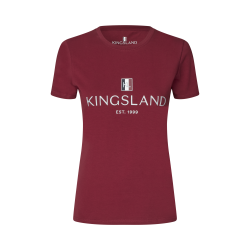 T-shirt Logo Kingsland Classic dames Nieuw bordeaux Rood