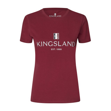 T-shirt Logo Kingsland Classic dames Nieuw bordeaux Rood