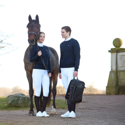 Dames trui Kingsland ronde hals Classic Marine Marineblauw