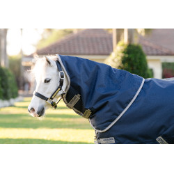 Horseware Amigo 1200D Plus Poney Turnout 0g Deken Marine / titaangrijs / zilver Marineblauw