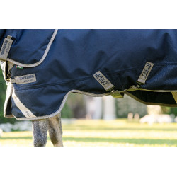 Horseware Amigo 1200D Plus Poney Turnout 0g Deken Marine / titaangrijs / zilver Marineblauw