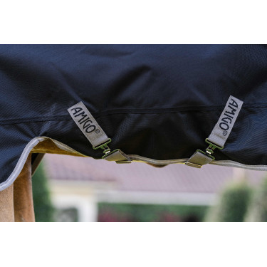 Horseware Amigo 1200D Poney Turnout 0g Deken Zwart / titaniumgrijs / zilver Horseware Amigo 1200D Poney Turnout 0g Deken Zwart / titaniumgrijs / zilver