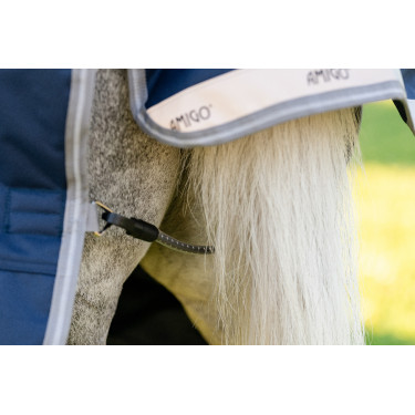 Horseware Amigo 1200D Pony Turnoutdeken 250g Marine / titaangrijs / zilver Marineblauw
