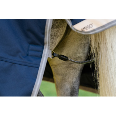 Horseware Amigo 1200D Pony Turnoutdeken 250g Marine / titaangrijs / zilver Marineblauw