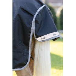 Horseware Amigo 1200D Poney Turnout 50g deken Zwart / titaniumgrijs / zilver Horseware Amigo 1200D Poney Turnout 50g deken Zwart / titaniumgrijs / zilver