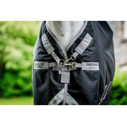 Horseware Amigo 1200D Turnout 250g deken Zwart / titaniumgrijs / zilver