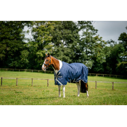 Horseware Amigo 1200D Turnout 50g deken Marine / titaangrijs / zilver Marineblauw
